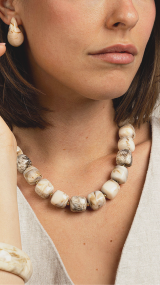 Latte Beads Necklace