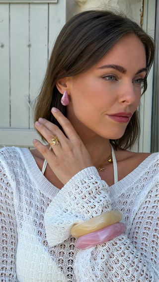 Rose Drop Earring